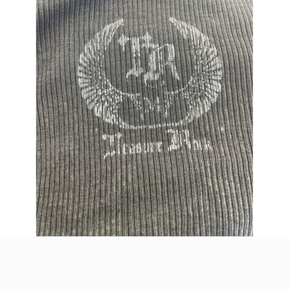 Treasure Rock Black Hooded Distresses Long Sleeved Sweater Dress. M - Picture 7 of 8